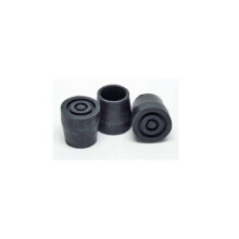 19mm Pair Of Rubber Ferrules - D Ferrule Type Black D19 Walking Stick -  d rubber ferrule type black d19 walking stick accessories 19mm ferrules