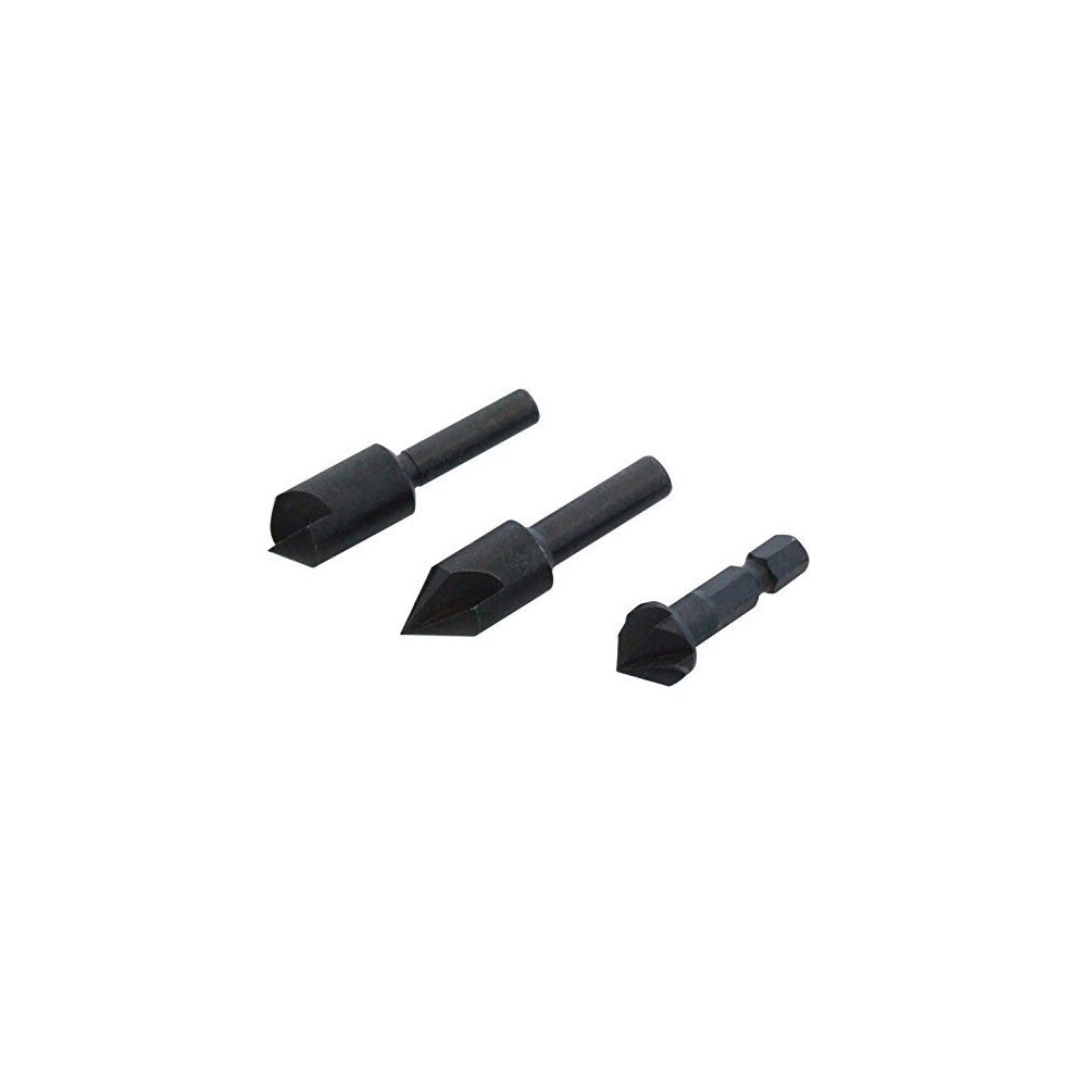 Amtech 3 Piece Countersink Bit Set Carbon Steel