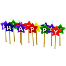 Tala Happy Birthday Coloured Star Candles - Party Set 13 10a10312 - birthday happy star tala candles party coloured set 13 10a10312