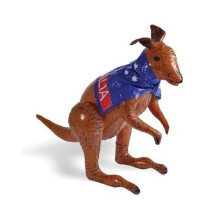 Inflatable Kangaroo Decoration - Party 70cm Australian Flag Fancy Dress Up Blow - inflatable kangaroo party 70cm australian flag fancy dress