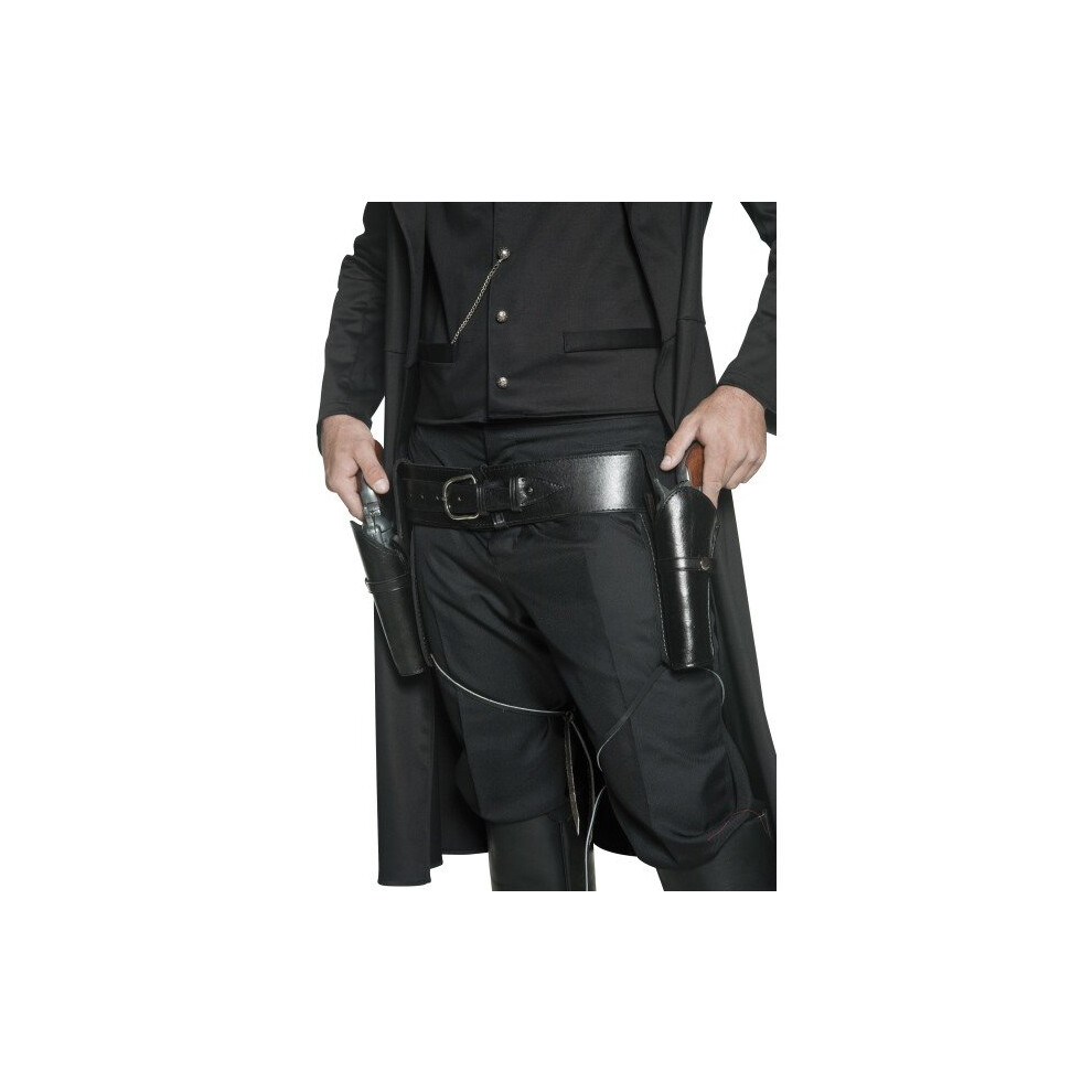 Smiffy's Western Authentic Holster And Belt - Smiffys Fancy Dress Cowboy -  belt western holster authentic smiffys fancy dress cowboy accessory wild