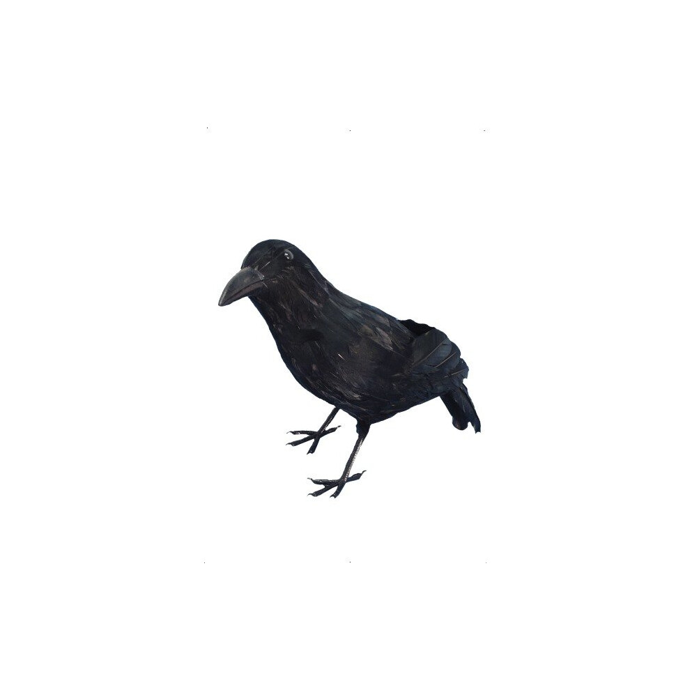 Smiffy's 13-inch Crow Feathered Realistic - Black - Smiffys 13inch Fancy Dress -  crow black smiffys feathered realistic 13inch fancy dress halloween