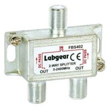 Labgear 2 Way Splitter Power Pass All Ports for Satellite or TV