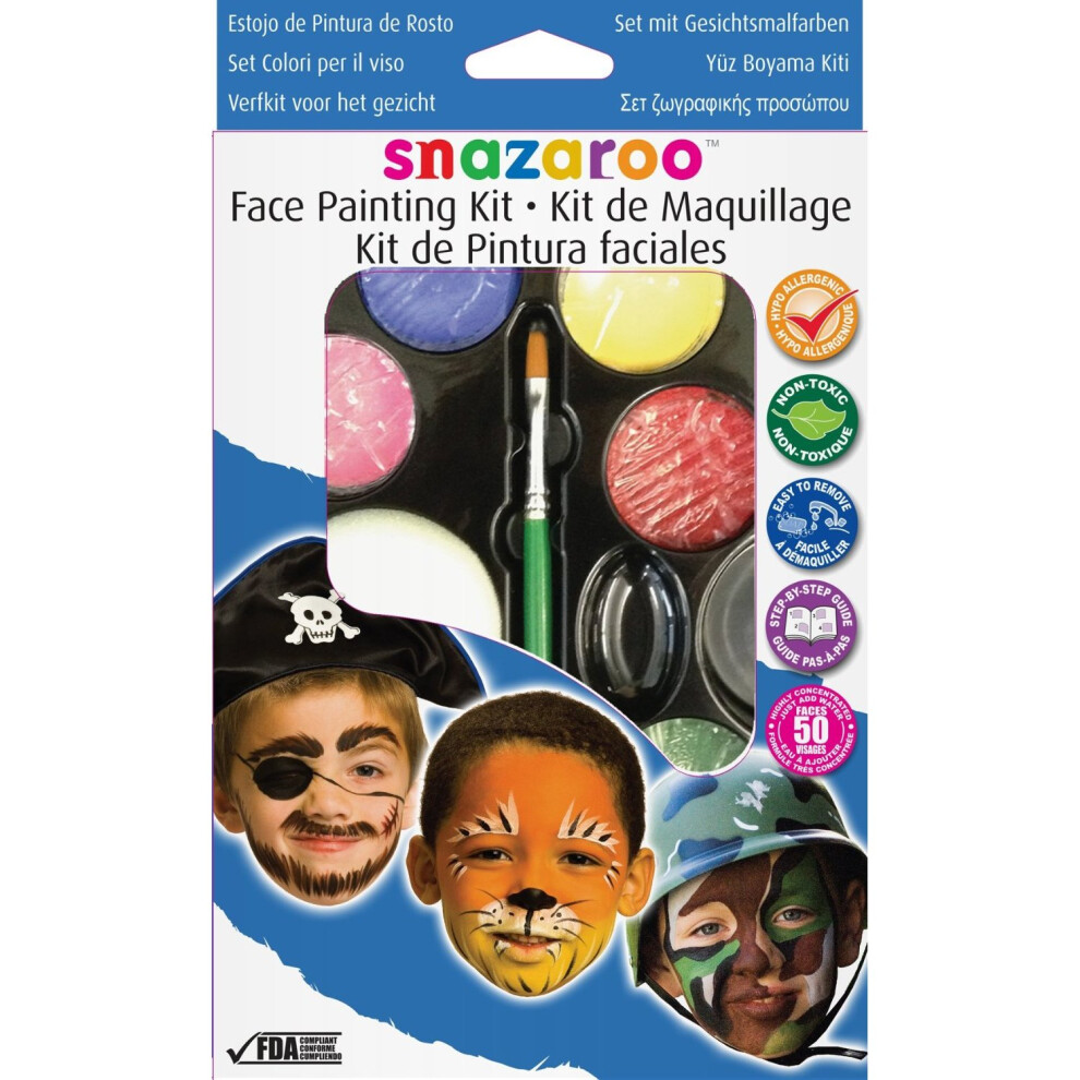 Snazaroo Boy Hangpack - Face Kit Paint Painting Boys Fancy Dress -  face snazaroo kit paint painting boys fancy dress