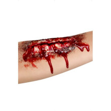 Adhesive Rubber Open Wound Scar - Halloween Fancy Dress Make Up Horror Makeup - wound halloween scar fancy dress open make up Rubber horror makeup