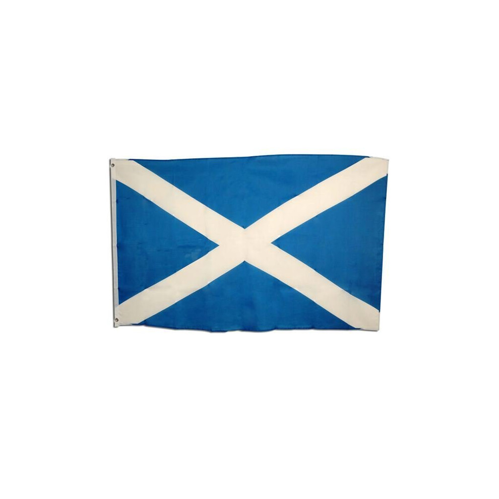 Bristol Novelty 3Ftx 5Ft Cloth Scotland Flag - X St 3Ft Scottish National Andrew Andrews Cross - Flag X Scotland St 3Ft 5Ft Scottish National Andrew Andrews Cross Blue/White