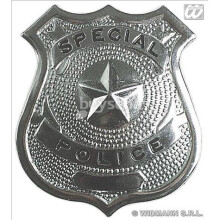Metal Police Badge Accessory - Unisex Fbi Fancy Dress Costume New - Unisex Metal Police Fbi Badge Fancy Dress Costume New