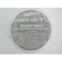 Smiffys Make-up Fx, Metallic Silver, Aqua Face And Body Paint, 16ml, Water -  face paint smiffys body fx makeup silver fancy dress metallic aqua 16ml
