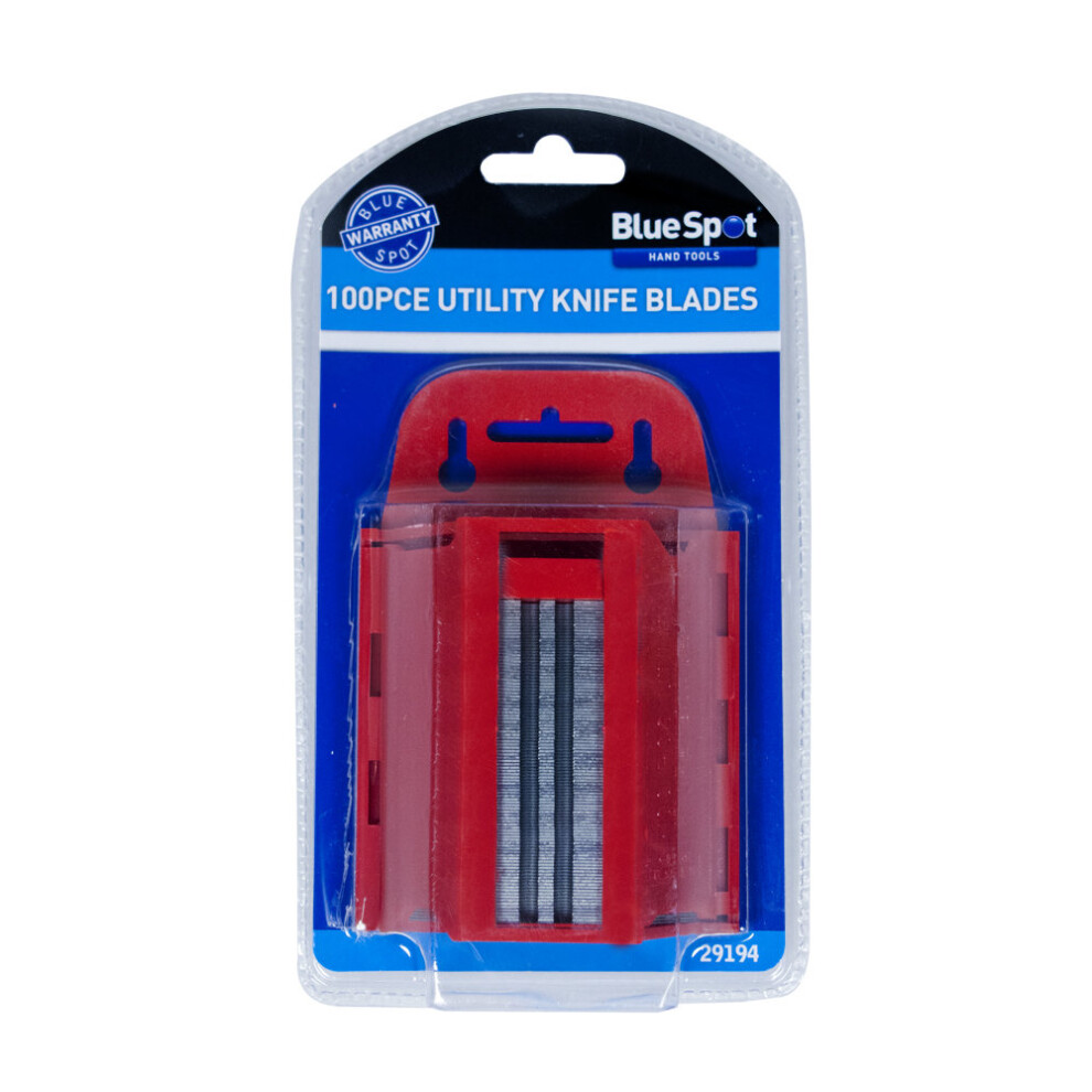 100 Piece Utility Blades In Dispenser - Stanley Replacement Sharp Slicing Fits - Stanley Utility 100 Replacement Sharp Slicing Fits Knifes 5028734291940