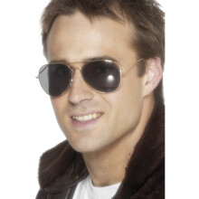 Smiffy's Aviator Specs - Gold - Fancy Dress Accessory Smiffys Sunglasses Costume -  aviator specs fancy dress gold accessory smiffys sunglasses