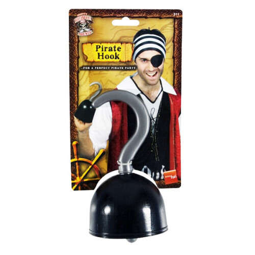 Smiffys Smiffys - Pirate Hook Costume Accessory - Black