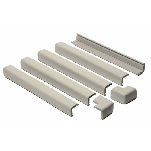 Cushiony Fireplace Guard with 2 Corners Neutral