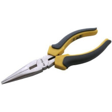 6" Pro Long Nose Plier - 6 long nose pro plier amtech 150mm professional reach satin finish two tone cushion grip superior slip guard handle 8