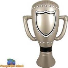 Giant Inflatable Trophy - Size: 60cm - Party Prop Blow Up Sports Silver Cup - inflatable trophy 60cm party prop blow up sports silver cup prize