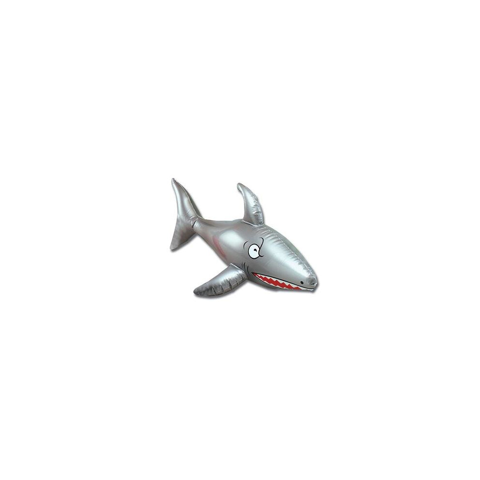 Henbrandt 24" Inflatable Shark Decoration - Party Pool Pirate 90Cm Blow Up Beach Fancy - Inflatable Shark Party Pool Pirate 90Cm Blow Up Beach Fancy Dress Grey
