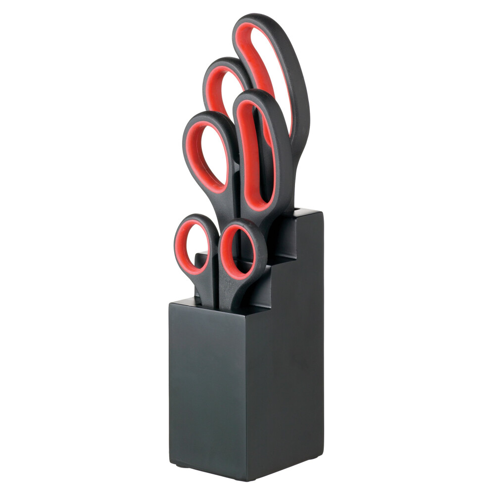 KitchenCraft 3 Piece Scissor Set and Black Block