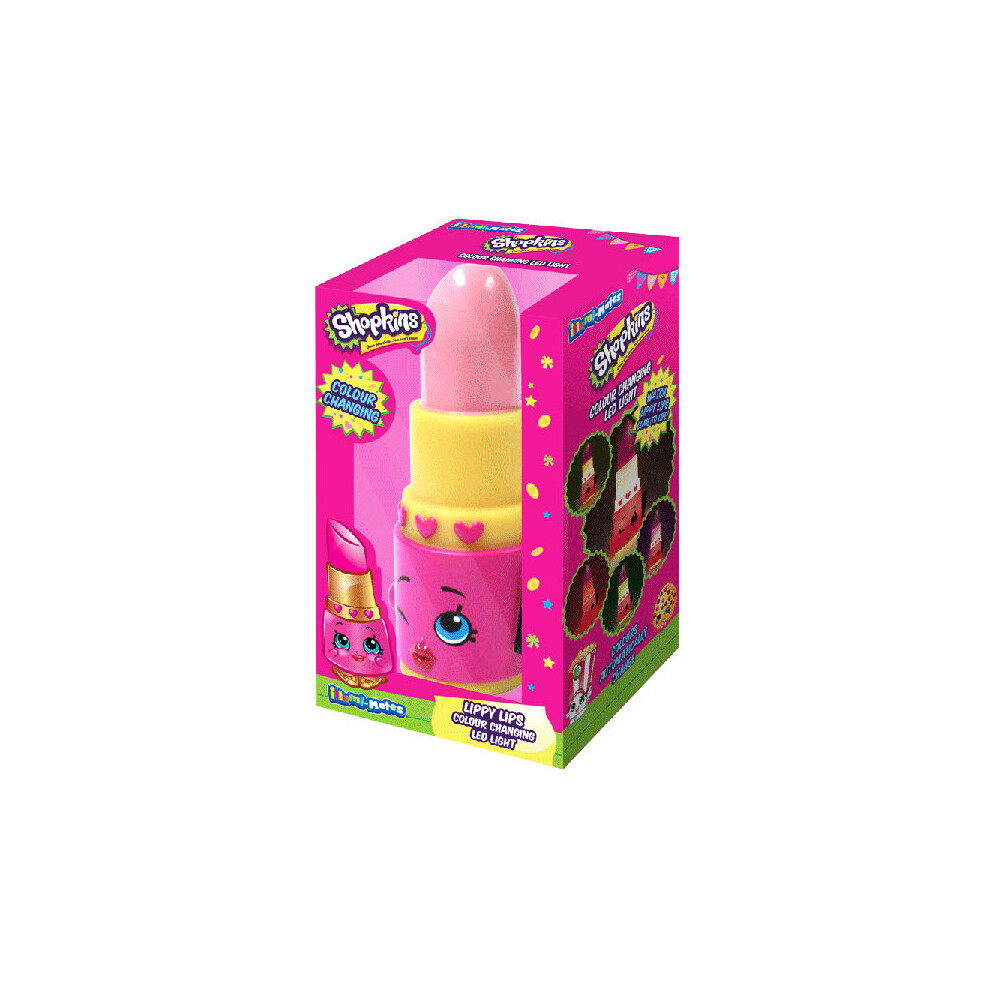 Shopkins Illumi-mate Lippy Lips Colour Changing Light, Plastic, Pink - Light -  light shopkins lippy lips colour changing illumimate plastic pink