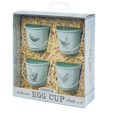 Eddington Vintage Set Of 4 Egg Cup Buckets - Hen - Eddingtons Cups Pails Hens - egg vintage 4 set eddingtons cups buckets pails hens