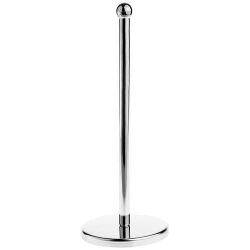 Premier Housewares Durably Constructed Chrome Roll Holder, Stable Tall Kitchen Tissue Roll Holder, Durable Paper Towel Holder