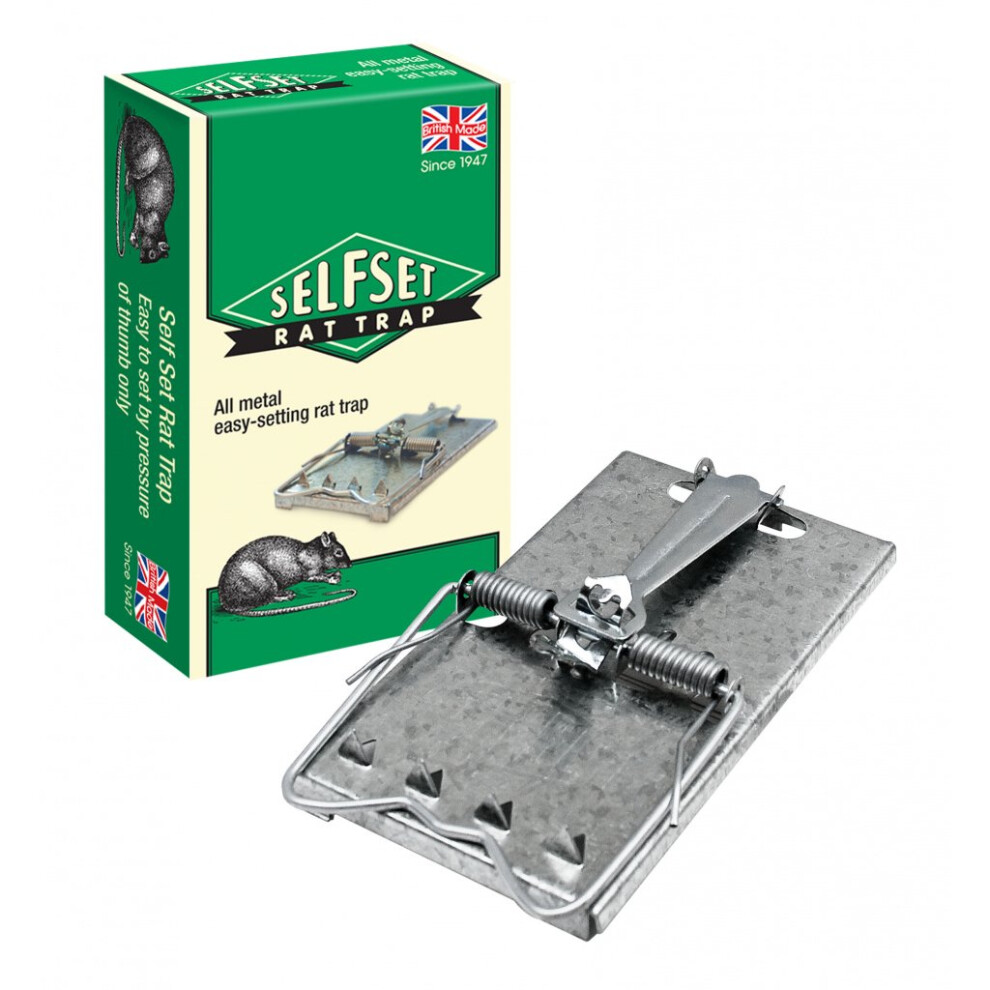 Easy Self Set Metal Rat Trap - Rat Trap Self Set Metal