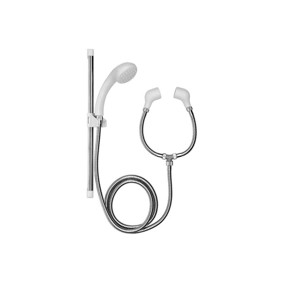 Bath Tap & Shower Hose Set - Croydex Secura Spray Pushfit Removeable Universal -  croydex secura tap spray pushfit removeable universal connectors