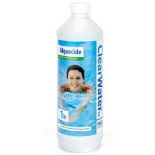 ClearWater 1ltr Clear Water Algaecide - Clear Pool Tub Spa Hot Swimming Chemicals -  clearwater pool tub algaecide spa hot swimming chemicals 1ltr