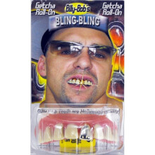 Teeth Billy Bob Bling - Bling Gold - Tooth Fake Fancy Dress False Party - teeth gold bling billy bob tooth fake fancy dress false party