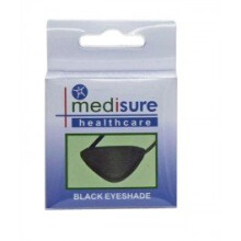 Black Medisure Eyeshade Patch - Protective Shield Medical Elasticated First Aid -  black protective medisure eyeshade shield patch medical