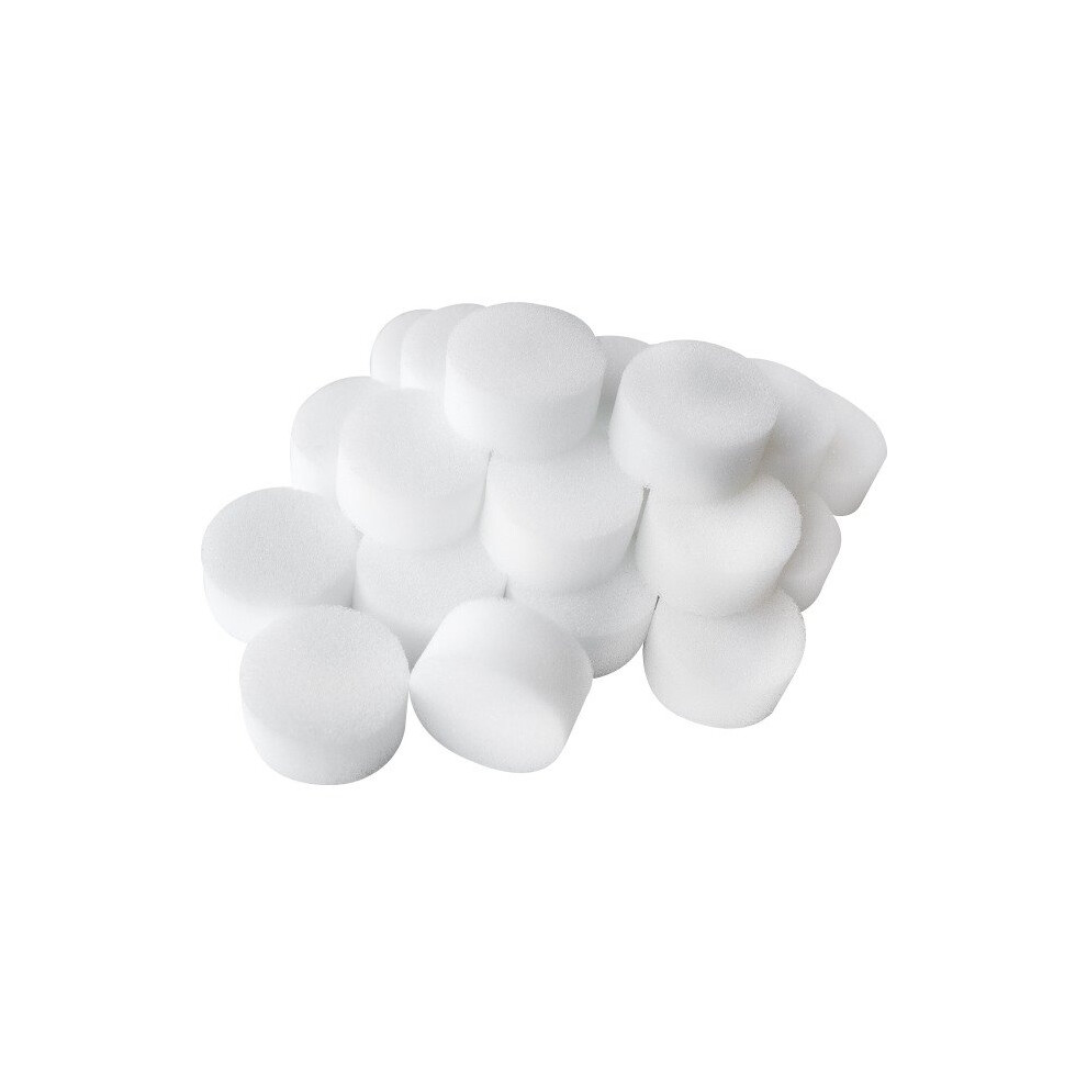 Smiffy's Adult Unisex Foam Make-up Sponges, White, Pack Of 25, One Size, 23945 -  make up sponges foam 25 face paint smiffys makeup x high density