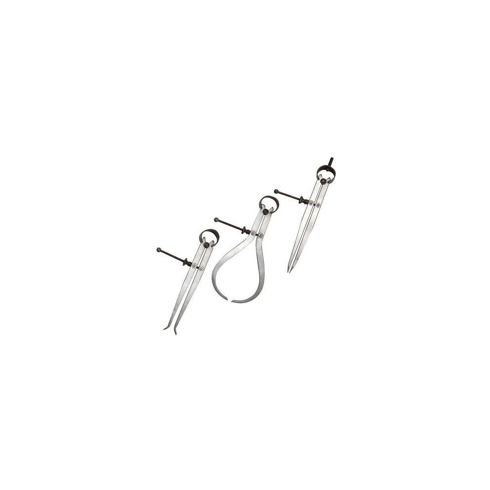 Spring Caliper Set 3Pc Internal External Dividing / Dividers - 3 Piece 6 8 10 - Spring Set Internal 3 External Piece Caliper 3Pc 6 8 10 12 Calipers 5055143901788