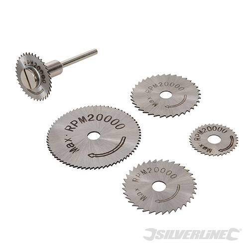 Silverline Silverline Dremel Rotary Tool HSS Saw Cutting Disc Set - 6 Piece