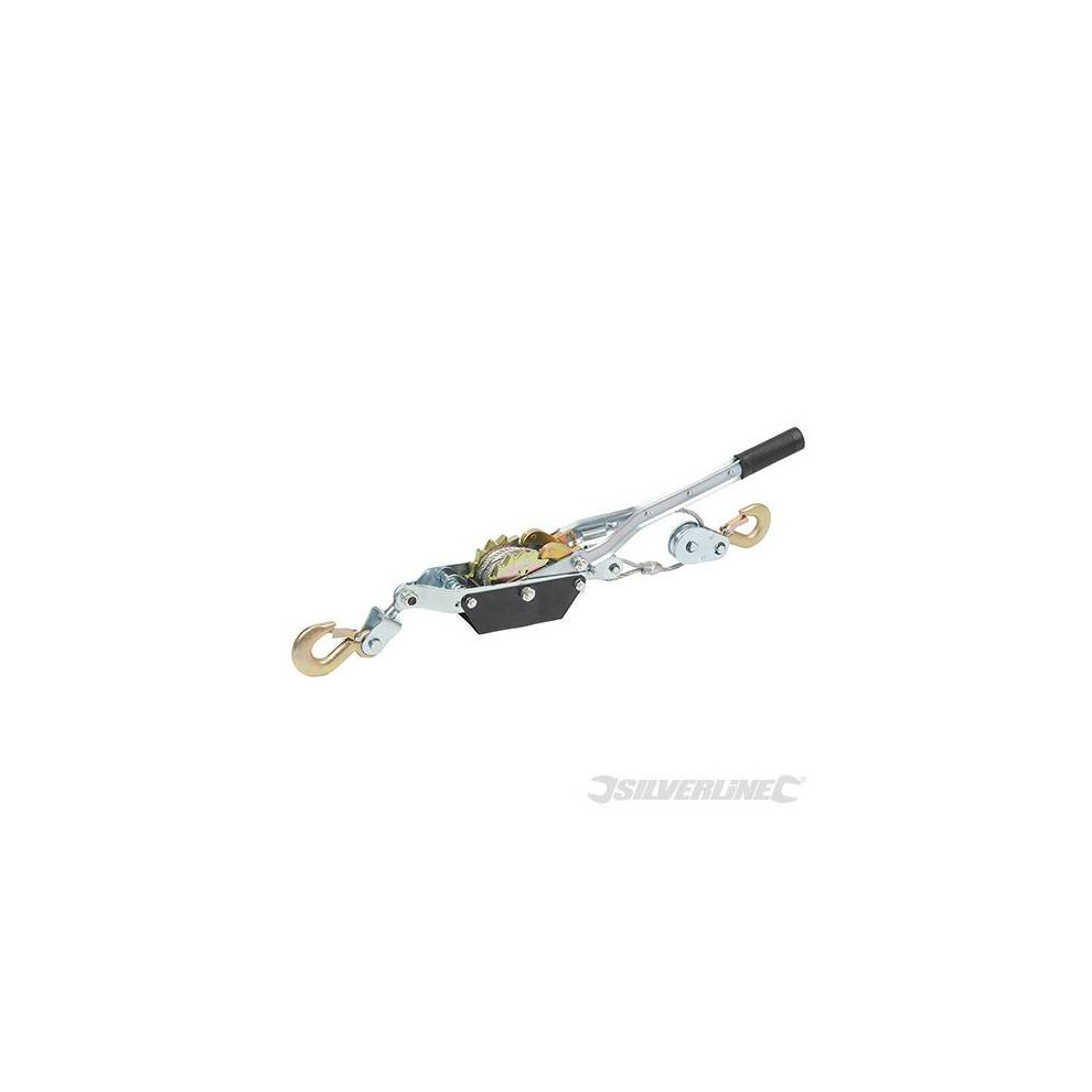 Silverline Heavy Duty Hand Cable Puller 2000kg / 3m Cable - 361253 Diy Handling -  cable silverline puller heavy duty 2000kg 361253 hand 3m diy