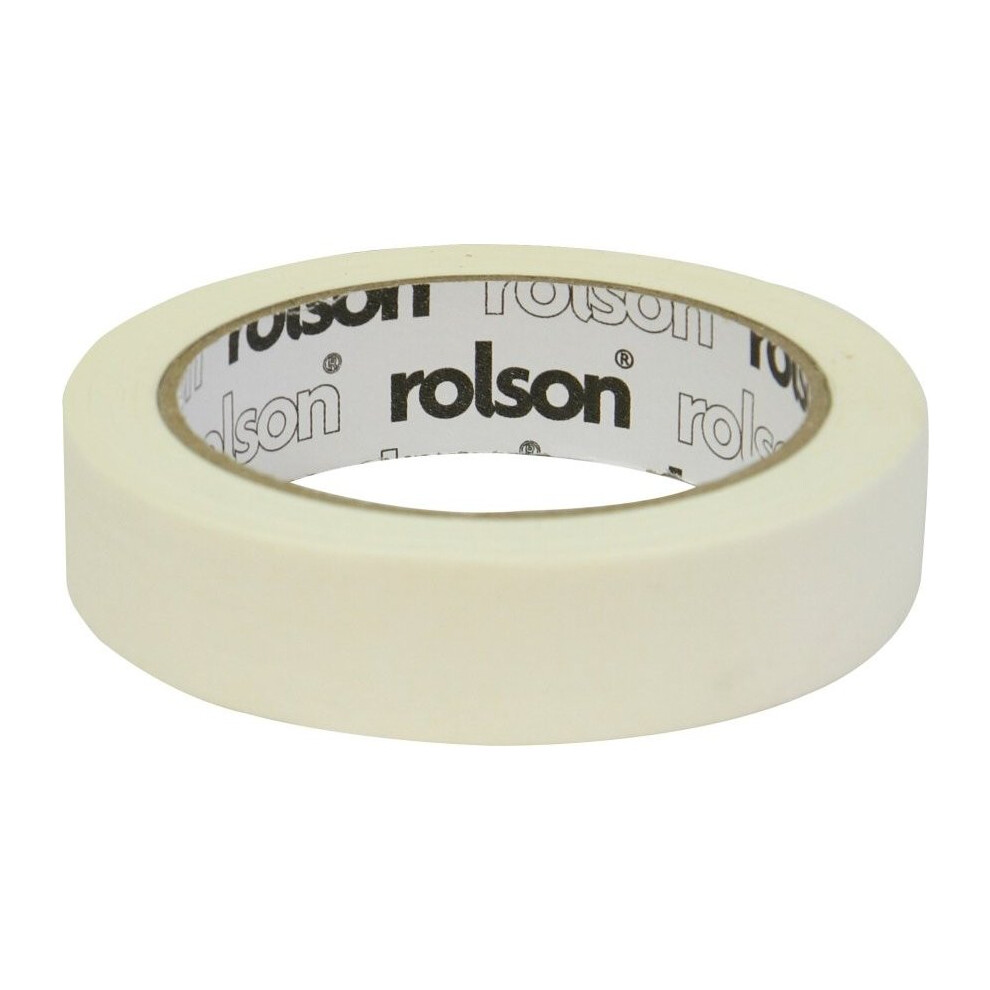 24mm x 30m Easy Peel Masking Tape - Rolson 60385 -  rolson 60385 masking tape 24mm