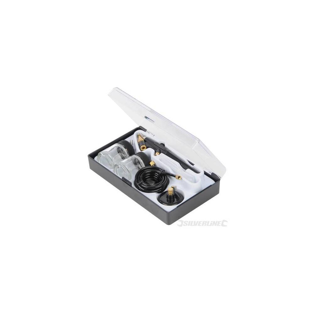 22ml 6 Piece Airbrush Hobby Kit - Silverline 380158 6pce Pieces -  hobby kit airbrush silverline 380158 6 6pce 22ml pieces