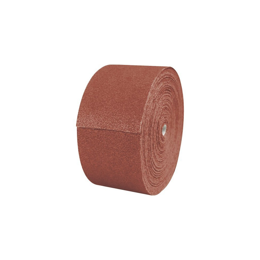 115mm x 50m Aluminium Oxide Hand Sanding Paper Sheet Roll (120 Grit)