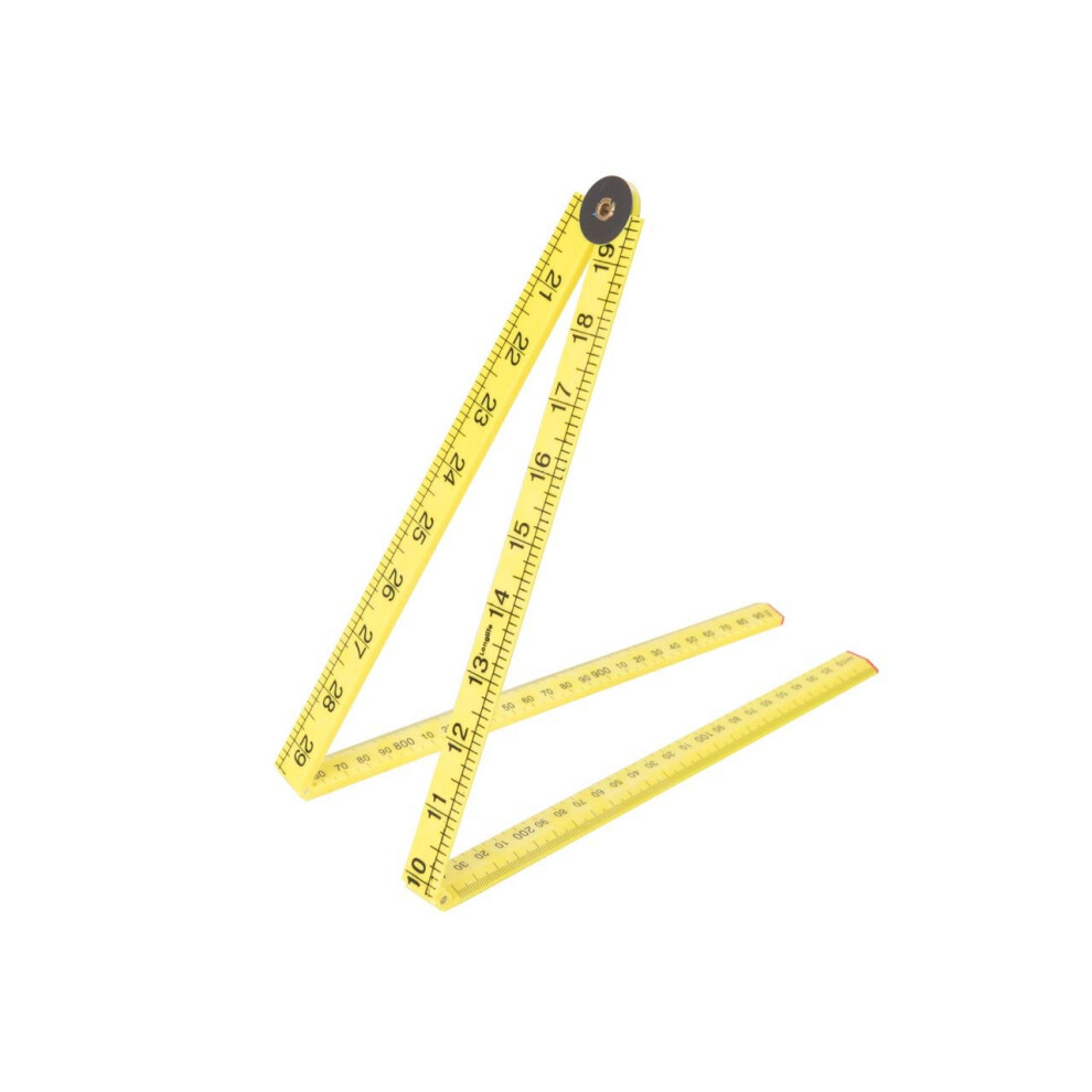 1000mm Silverline Folding Rule - 733241 Ruler -  silverline folding rule 1000mm 733241 ruler