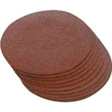 Pack Of 10 Hook & Loop Discs - 300mm Grit 10pk 120 Silverline 436756 Sanding -  hook loop 300mm discs grit 10pk 120 silverline 436756 sanding