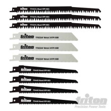 150mm x 240mm 10pc Recip Saw Blade Set - 10pce 150 Triton 465874 -  saw recip blade set 10pce 150 240mm triton 465874