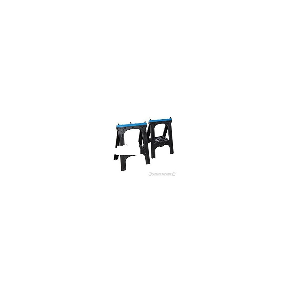 Silverline Saw Horse 2pk 200kg - 973048 Pack -  saw horse silverline 200kg 973048 2pk pack
