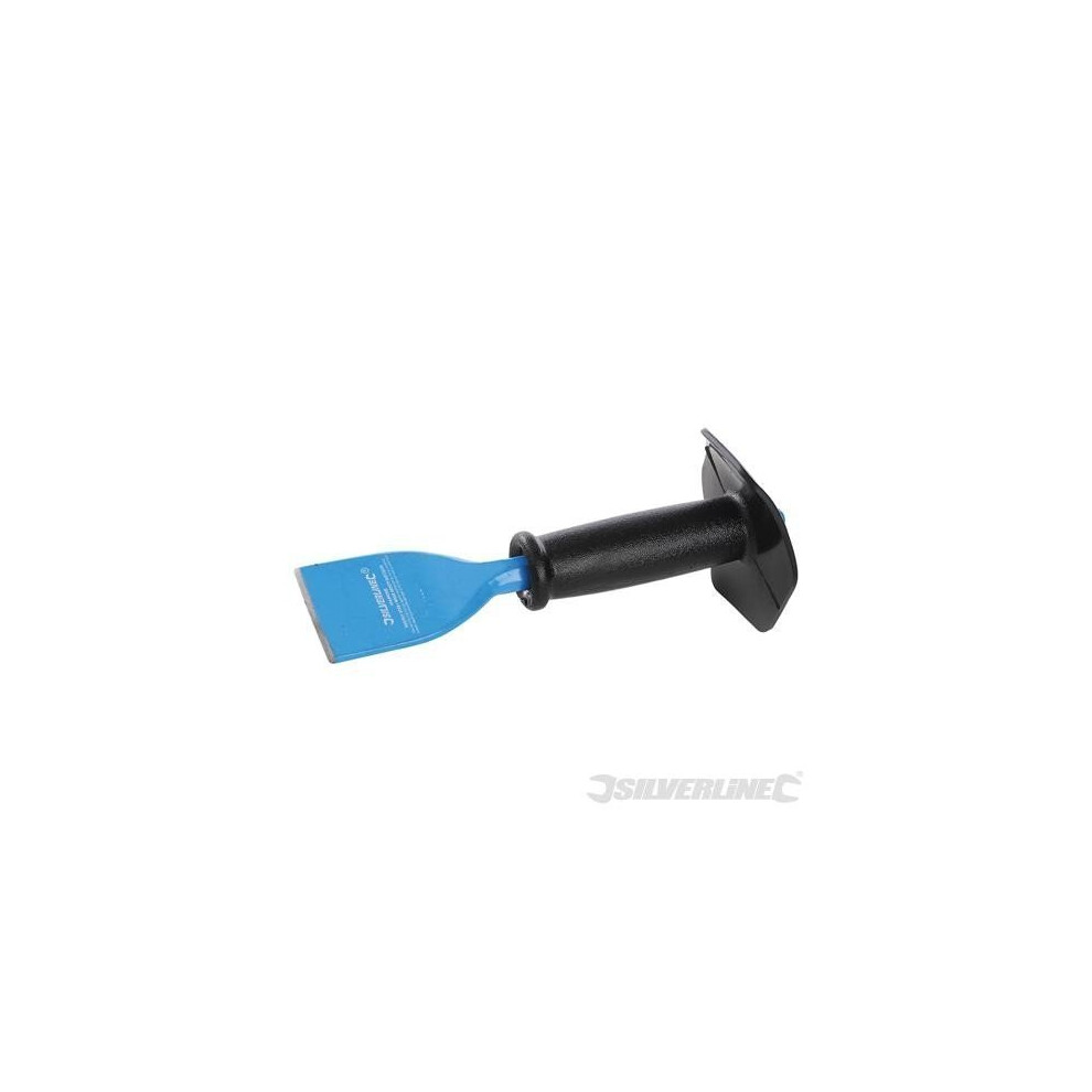 Silverline Bolster Chisel With Guard 57 x 220mm - Cold -  bolster chisel guard silverline 57 220mm x cold