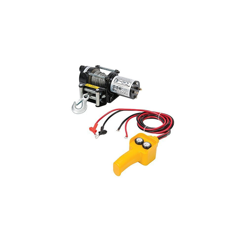 Silverline Diy 12v Electric Winch 2000lb - 748850 Lbs -  electric winch silverline 12v 748850 diy 2000lb lbs