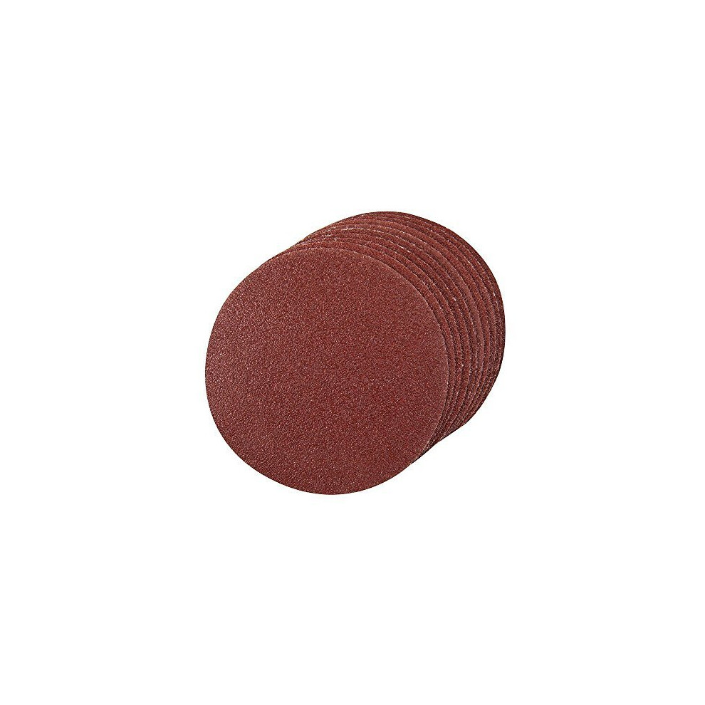 Silverline Hook & Loop Discs 125mm 10pce 125mm 4 x 60, 2 x 80, 120, 240g - 60 -  125mm hook loop discs x silverline 10pce 4 60 80 120 240g grit