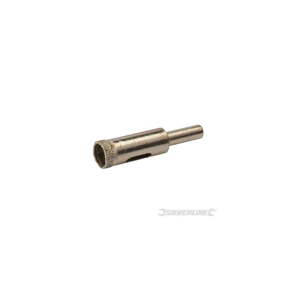 12mm Diamond Dust Holesaw - Silverline 457058 Tile -  diamond holesaw dust silverline 12mm 457058 tile