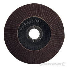 Silverline 125mm Aluminium Oxide Grinding Sanding Flap Disc (80 Grit)