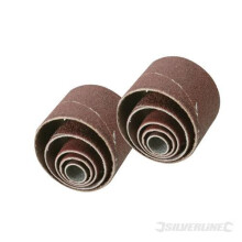 Silverline Sanding Sleeves 10pce 80 Grit - 675076 10pk -  sanding sleeves grit 80 silverline 10pce 675076 10pk