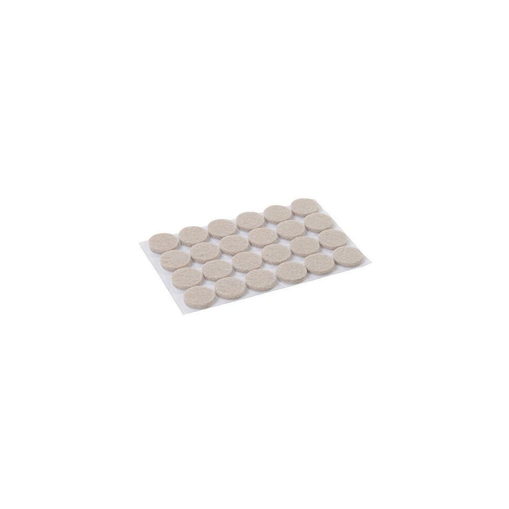 Fixman Self Adhesive Felt Pads Protectors 24pk 20mm Round - Felt Self Adhesive -  felt self adhesive pads protectors 20mm round 24pk furniture fixman