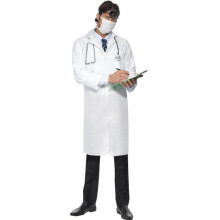Smiffy's Doctors Costume - Medium - Fancy Dress Doctor Mens Coat Mask Smiffys - costume fancy dress doctor mens coat doctors mask smiffys lab