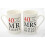 40th Ruby Wedding Anniversary Mugs Gift Set WG67740 1