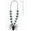 Adult Halloween Silver Spider Necklace 1