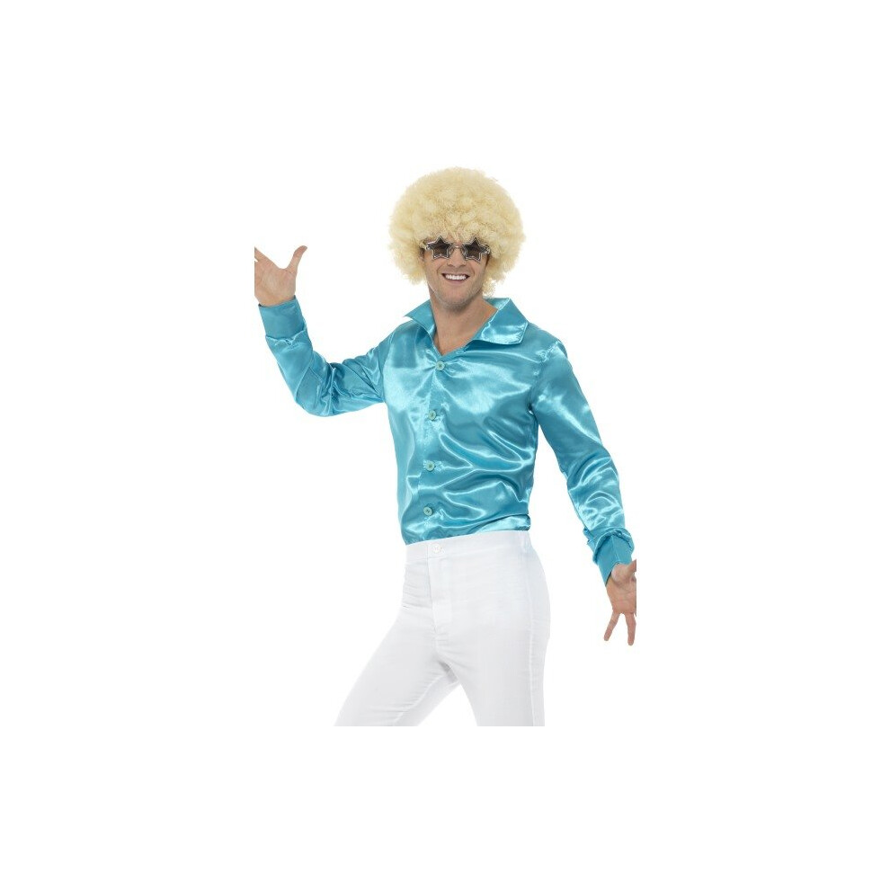 Smiffy's 48197l 60's Shirt (large) - Disco Mens Fancy Dress 60s Adult 70s -  disco shirt mens fancy dress 60s adult 70s costume groovy 1960s retro